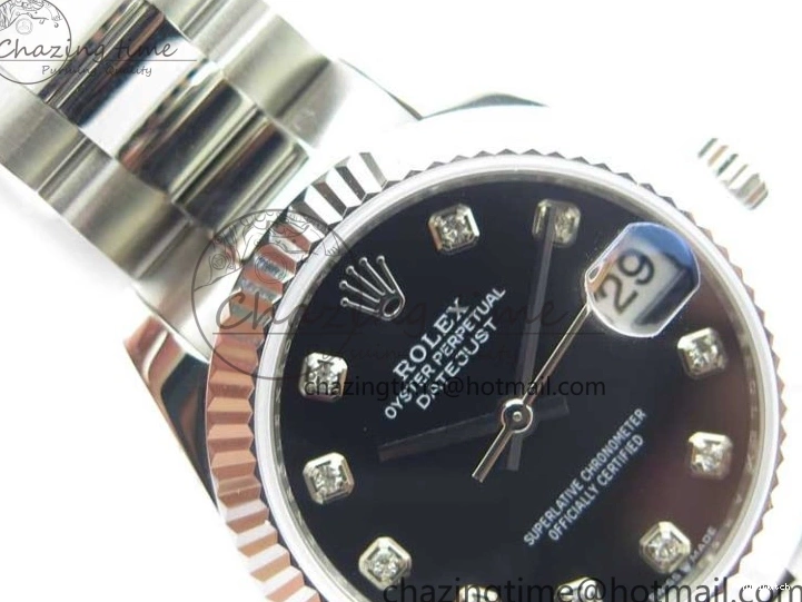 Bracelet Edition SS Crystal BP Oyster 31mm Black Dial on 278271 Maker Datejust Best 0309